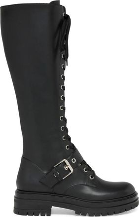 Gianvito Rossi Nero Miles Stijlvolle Hoge Hakken Schoenen - Dames - Veterlaarzen - Zwart - 39 EU - Schoenen