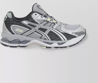 Asics reflective mesh panel sneaker with padded collar