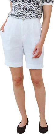 Bella Dahl Pleated Bermuda Shorts in White at Nordstrom, Size X-Small