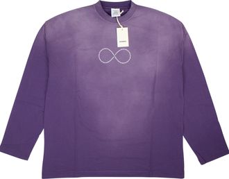 VETEMENTS Washed Purple Afterlife Long Sleeve T-Shirt