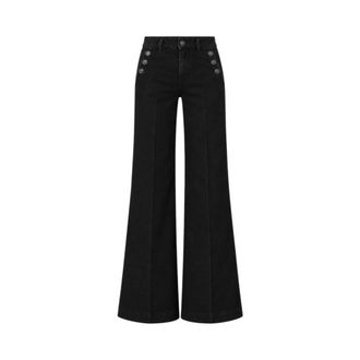 Liu Jo Palazzo Jeans - Dames - Jeans - Zwart - Maat: W28 Katoen