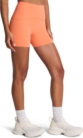 Spanx Booty Boost Active 4-Inch Shorts in Persimmon at Nordstrom, Size X-Large