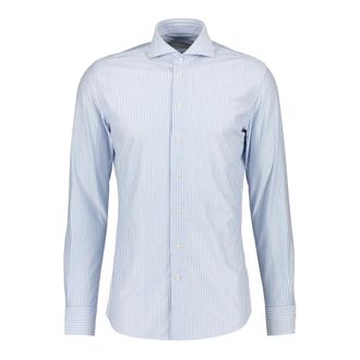 Profuomo Heren, Overhemden, Blauw, Maat: 5XL Katoen