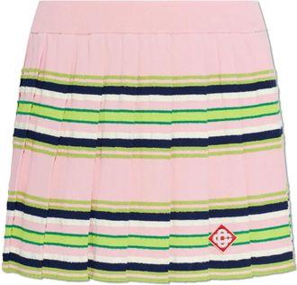 Casablanca Korte Plooirok - Dames - Korte rokken - Roze - S - Katoen - Rokken