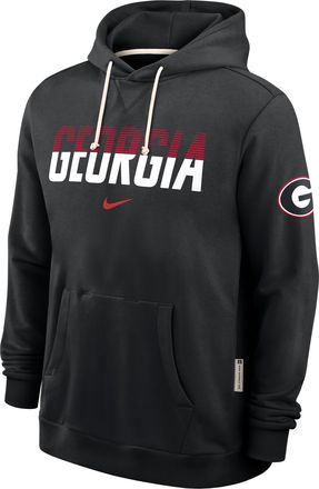 Nike Georgia Sideline Standard Issue Nike Mens Dri-FIT College Pullover Hoodie in Black | 03AZ00AGBN-8DF