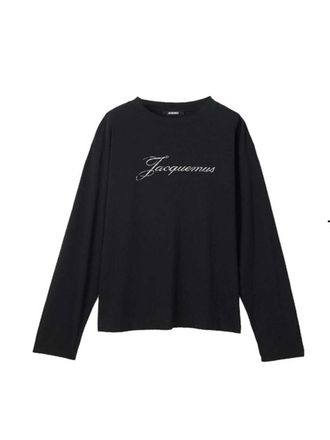 Jacquemus Jacquemus zwarte top met lange mouwen