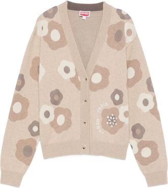 Kenzo Cardigan a fiori - Toni neutri