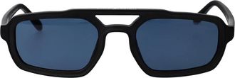 Emporio Armani Stijlvolle zonnebril met 0Ea 4240U model - Heren - Zonnebrillen - Zwart - 53 MM - Accessoires