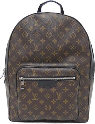 Louis Vuitton Brown Coated Canvas Backpack (Pre-Owned)