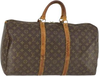 Louis Vuitton Pre-owned Weekend Bags, female, Brown, Size: ONE SIZE Pre-owned Weekend Bag