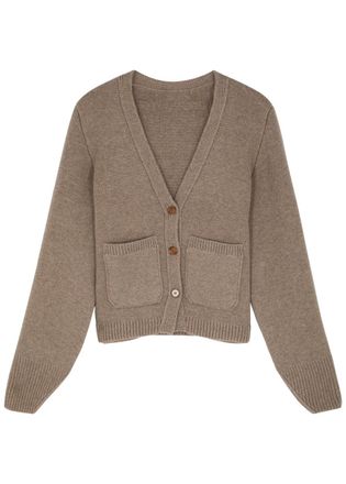 Khaite Scarlet Cashmere Cardigan - Beige - M (UK12 / M)
