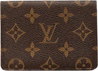 Louis Vuitton Pre-owned Wallets, female, Brown, Size: ONE SIZE Pre-owned Card Holder