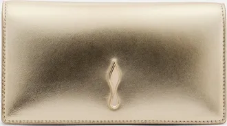 Christian Louboutin Bettina Small metallic leather clutch