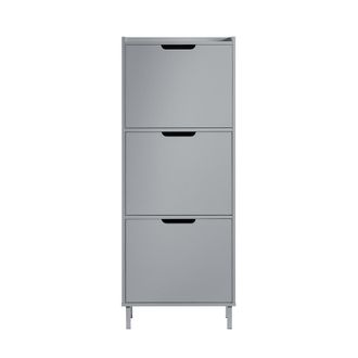 SoBuy Zapatero Estrecho Con 3 Solapas Organizador Para Zapatos De Entrada 50 X 19 X 129 Cm Gris Fsr151-h-hg Sobuy Es