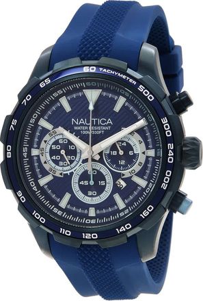 Nautica Nst Chronograph Quartz Blue Dial Mens Watch NAPNSF305