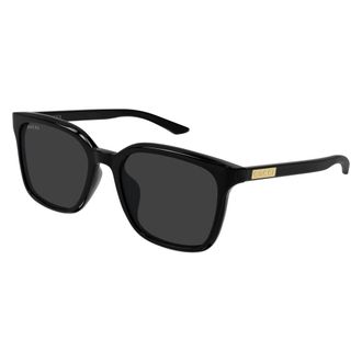 Gucci Sunglasses, unisex, Black, Size: 55 MM Rectangular Sunglasses