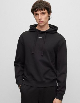 HUGO BOSS Mens HUGO Dapo Mens Hoodie - Black 001 - Size: 38