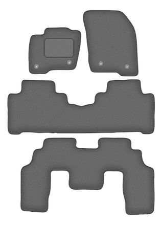OEM Alfombrillas De Grafito Para Ford S-max Mk2 7 Plazas (2015-)