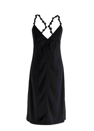 Bottega Veneta Knotted Strap Satin Dress Size S