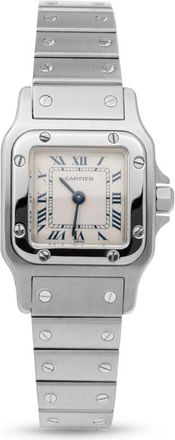 Cartier Pre-owned Cartier Santos De Cartier Galbee Quartz White Dial Ladies Watch 1565