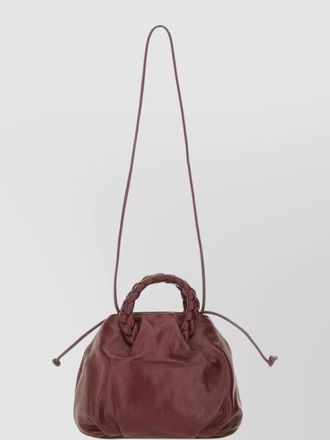 Hereu braided handle shoulder bag with long strap