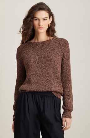 Nordstrom Raglan Sweater in Brown Coffee- Brown Nut Marl at Nordstrom, Size Xx-Small