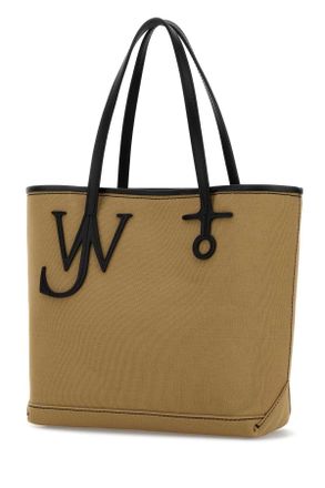 J.W.Anderson Womens Beige Canvas Small Anchor Bucket Bag Beigeblack Borse A Mano