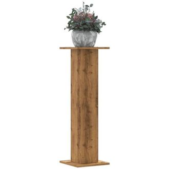 vidaXL Vidaxl - Soportes Para Plantas 2 Uds Madera Roble Artisian 30x30x95 Cm