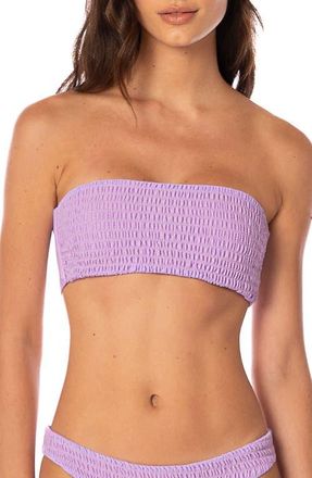 Maaji Purple Lavender Artemis Multifit Reversible Bikini Top at Nordstrom, Size Medium