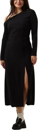 Modstr&ouml;m Zwarte Midi Jurk Fanyamd Long - Dames - Casual kleedjes - Zwart - M - Kleedjes