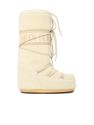 Moon Boot Stivali Teddy bianchi Moonboot Mb Icon Fleece