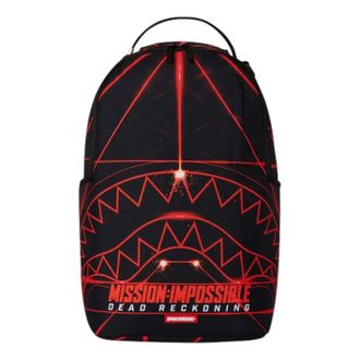 Sprayground Mission Impossible Heist Laser Shark Backpack Black Red G5205-64