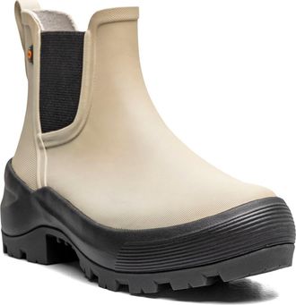Bogs Piper Waterproof Chelsea Rain Boot in Oatmeal at Nordstrom, Size 10