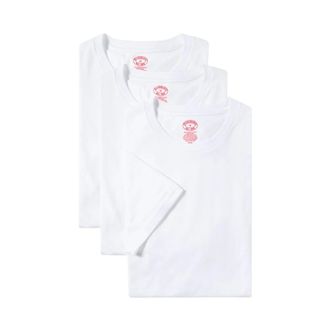 Brooks Brothers T-shirts met ronde hals van katoen - Pak van 3 - Heren - Tops - Wit - Maat: L Katoen