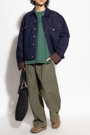 J.W.Anderson T-shirt With Embossed Logo, Mens, Green