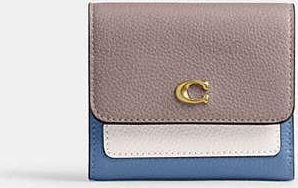 Coach Mila Small Flap Wallet In Colorblock