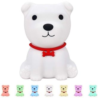 OEM Luz Nocturna Para Beb&eacute;, Luz Nocturna Recargable Con Forma De Cachorro, Luz Nocturna Led Port&aacute;til De Silicona, Luz Nocturna T&aacute;ctil, Decoraci&oacute;n Para La 