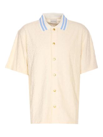 Dr&ocirc;le de Monsieur short-sleeve shirt - men - Cotton - L - Neutrals
