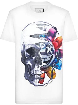 Philipp Plein Graffiti T-shirt - men - Cotton - L - White