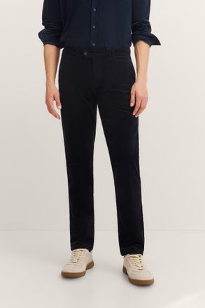 Bugatti Cordhose BUGATTI Modern Fit, Herren, Gr. 31, L&auml;nge 32, blau (390, marine), 77% Baumwolle, 22% Lyocell, 1% Elasthan, unifarben, normal, Hosen Cordhose,