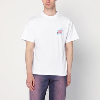 Awake NY White T Shirt With Star A Logo