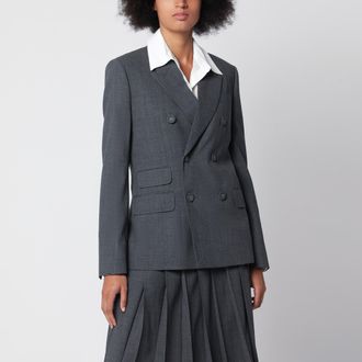 Ami Blazer doppiopetto grigio in lana vergine