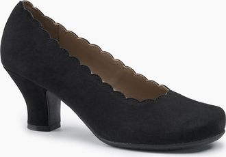 Hotter Womens Jive Womens Extra Wide Court Shoes - Black - Size: 5.5