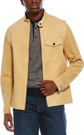 Isaia Suede Leather Jacket
