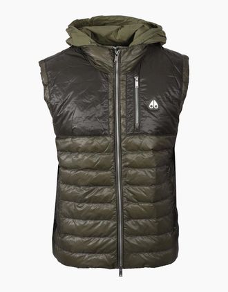 Moose Knuckles Mens MOOSE KNUCKLES CLOUD WALKER GILET ARTICHOKE - Size: 38