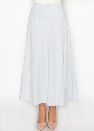 YAL New York Soft Sky Blue A-Line Skirt