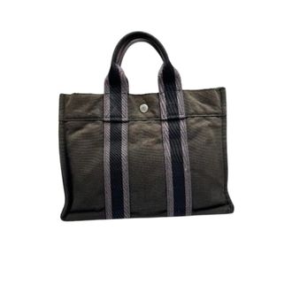 Herm&egrave;s Pre-owned Tote Bags, female, Brown, Size: ONE SIZE Pre-owned Canvas Tote Bag
