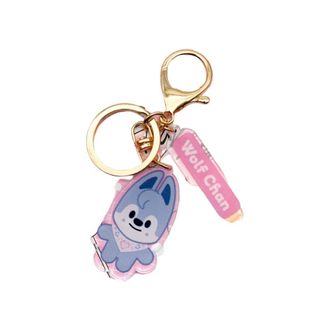 Generic Stray-kids key chain SK-ZOO key chain SK-Z 5CLOCK KEY ring stay KARMA Acrylic Keychain (Wolf.chan)