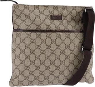 Gucci Pre-owned Plastic Cross Body Bag - Dames - Vintage Schoudertas - Beige - ONE Size - Vintage