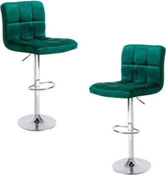 Regalos Miguel Regalos Miguel - Packs Taburetes Cocina - Pack 2 Taburetes Casper Terciopelo - Verde